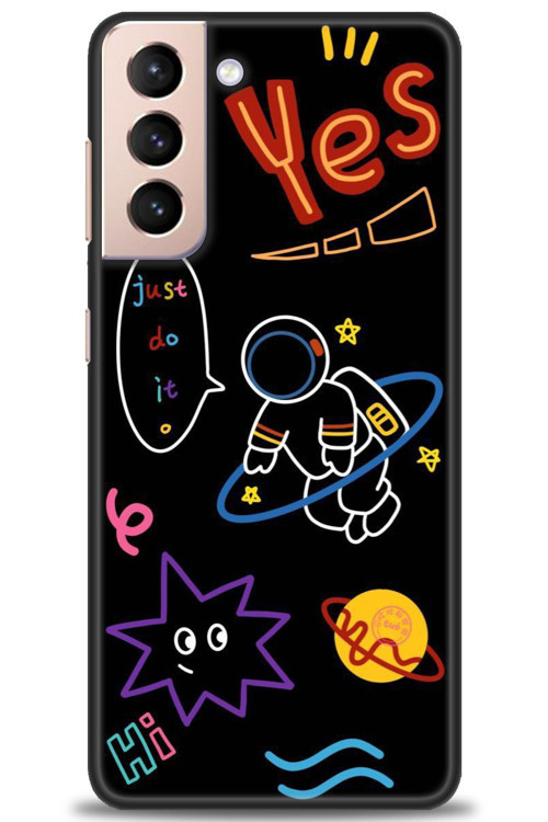 Samsung Galaxy S21 FE Kılıf HD Baskılı Kılıf - Yes