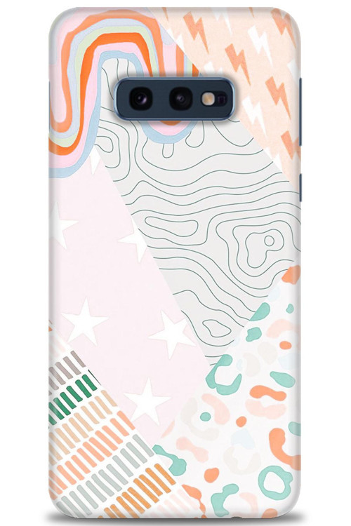 Samsung Galaxy S10E Kılıf HD Baskılı Kılıf - Çok Renkli