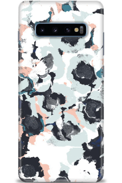 Samsung Galaxy S10 Plus Kılıf HD Baskılı Kılıf - Sanatsal Siyah