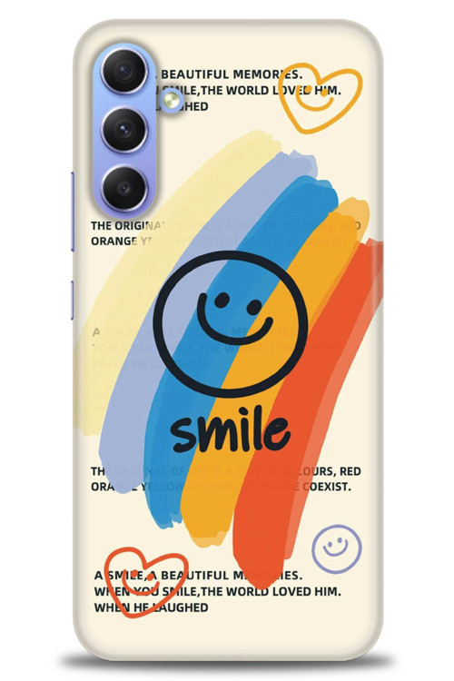 Samsung Galaxy A24 Kılıf HD Baskılı Kılıf - Smile