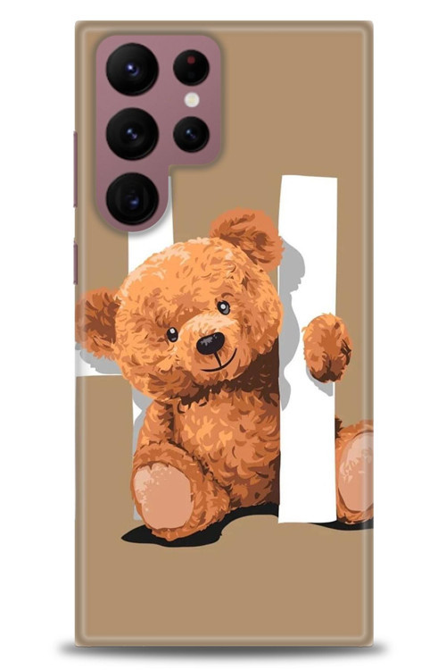 Samsung Galaxy S22 Ultra Kılıf HD Baskılı Kılıf - Teddy Hı