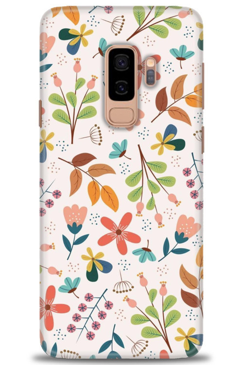 Samsung Galaxy S9 Plus Kılıf HD Baskılı Kılıf - Renkli Dallar