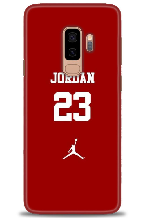 Samsung Galaxy S9 Plus Kılıf HD Baskılı Kılıf - Jordan Kırmızı