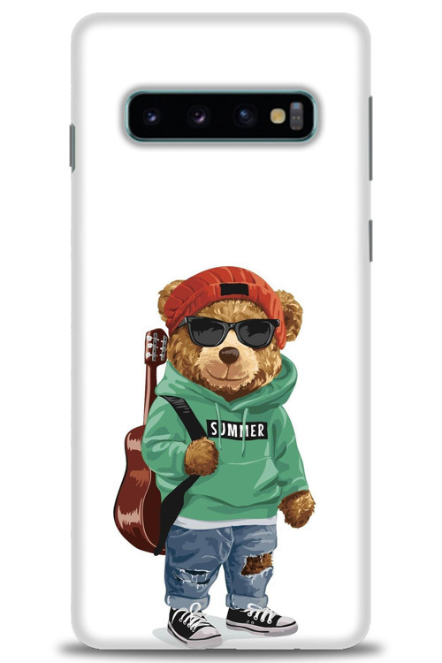 Samsung Galaxy S10 Kılıf HD Baskılı Kılıf - Teddy Bear