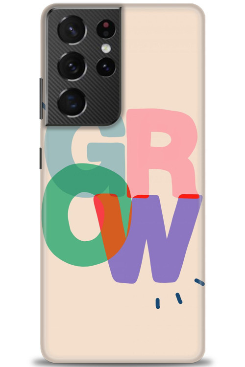 Samsung Galaxy S21 Ultra Kılıf HD Baskılı Kılıf - Grow