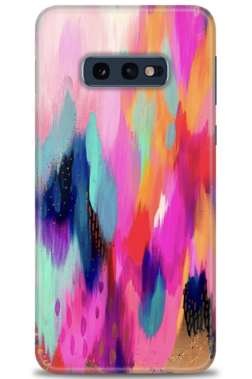 Samsung Galaxy S10E Kılıf HD Baskılı Kılıf - Yaldızlı Renkler