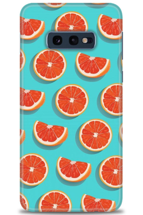 Samsung Galaxy S10E Kılıf HD Baskılı Kılıf - Portakal Dilimleri