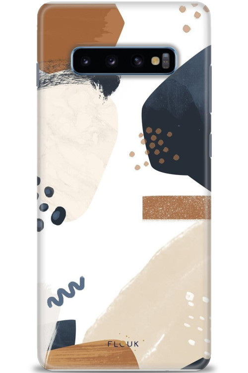 Samsung Galaxy S10 Plus Kılıf HD Baskılı Kılıf - Bej