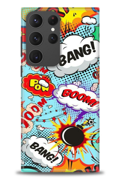 Samsung Galaxy S23 Ultra Kılıf HD Baskılı Kılıf - Bang Boom