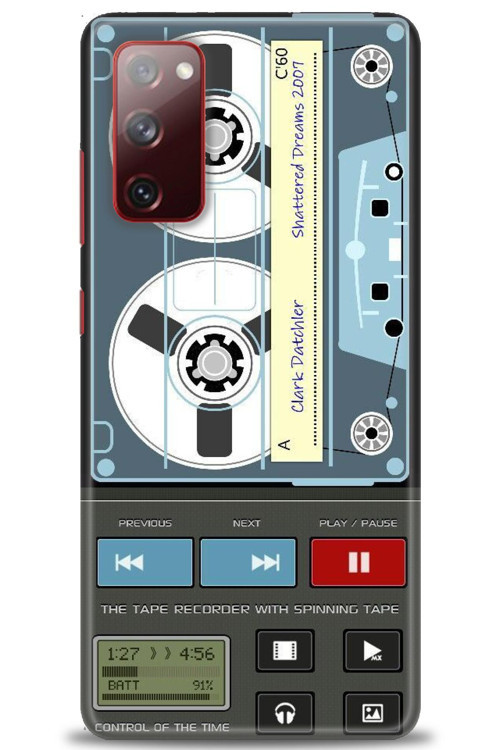 Samsung Galaxy S20 FE Kılıf HD Baskılı Kılıf - Nostaljik Kaset