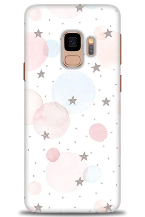 Samsung Galaxy S9 Kılıf HD Baskılı Kılıf - Yıldız Puantiye