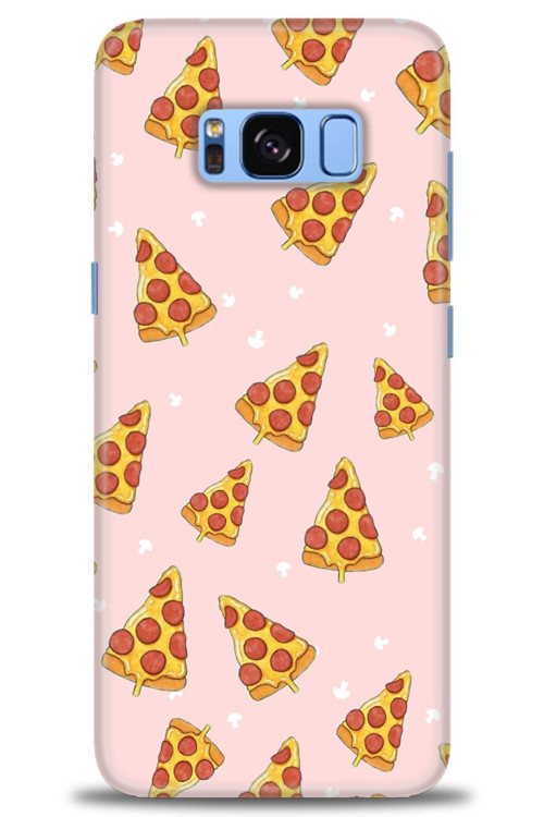 Samsung Galaxy S8 Kılıf HD Baskılı Kılıf - Pizza Dilimleri