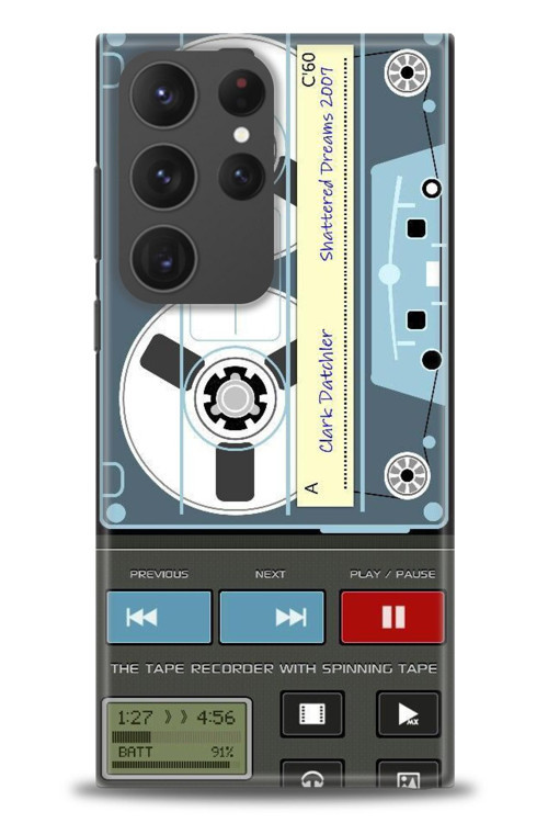 Samsung Galaxy S24 Ultra Kılıf HD Baskılı Kılıf - Nostaljik Kaset