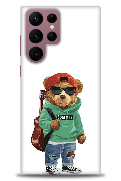 Samsung Galaxy S22 Ultra Kılıf HD Baskılı Kılıf - Teddy Bear