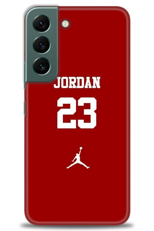 Samsung Galaxy S22 Kılıf HD Baskılı Kılıf - Jordan Kırmızı