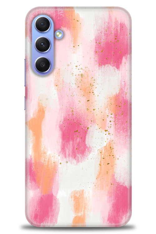 Samsung Galaxy S24 Kılıf HD Baskılı Kılıf - Pembe Palet