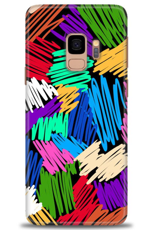 Samsung Galaxy S9 Kılıf HD Baskılı Kılıf - Karalama