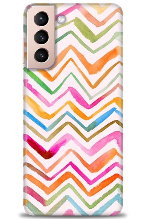 Samsung Galaxy S21 Plus Kılıf HD Baskılı Kılıf - Zikzak