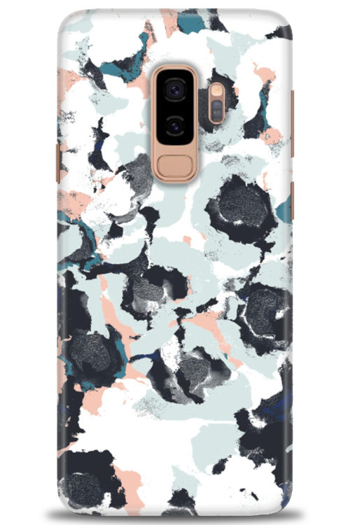 Samsung Galaxy S9 Plus Kılıf HD Baskılı Kılıf - Sanatsal Siyah