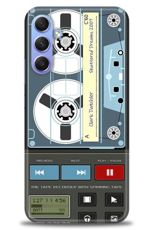 Samsung Galaxy S24 Plus Kılıf HD Baskılı Kılıf - Nostaljik Kaset