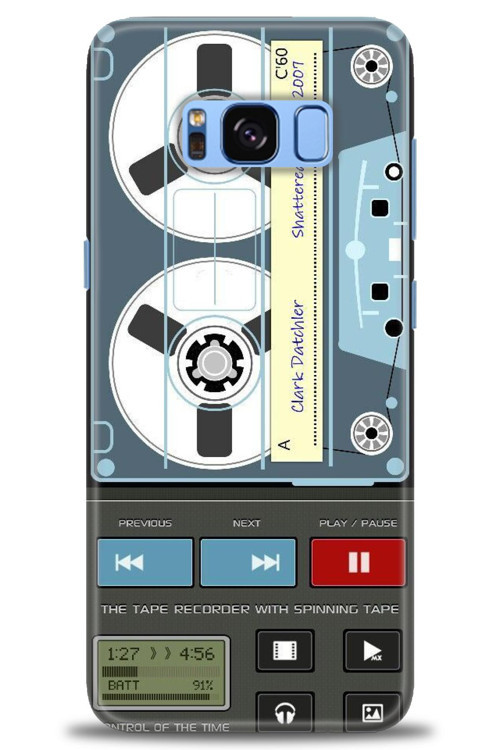 Samsung Galaxy S8 Plus Kılıf HD Baskılı Kılıf - Nostaljik Kaset