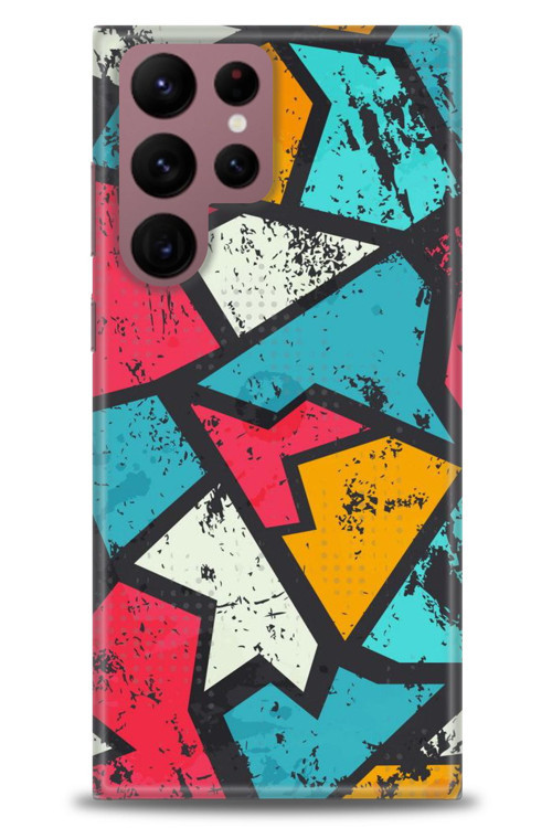 Samsung Galaxy S22 Ultra Kılıf HD Baskılı Kılıf - Grafiti