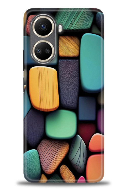 Tecno Camon 19 Pro Kılıf HD Baskılı Kılıf - Renkli Taşlar