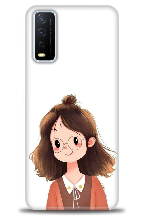 Vivo Y11S Kılıf HD Baskılı Kılıf - Tatlı Kız