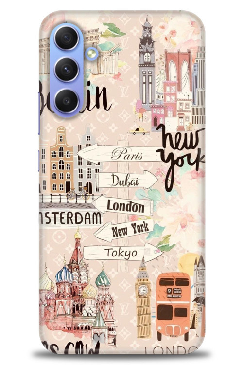 Samsung Galaxy A24 Kılıf HD Baskılı Kılıf - Berlin Set
