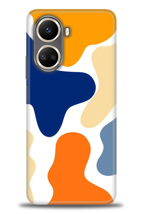 Tecno Camon 19 Pro Kılıf HD Baskılı Kılıf - Turuncu Lekeler