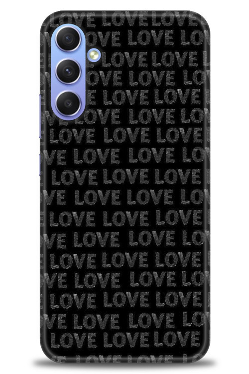 Samsung Galaxy S24 Plus Kılıf HD Baskılı Kılıf - Black Love