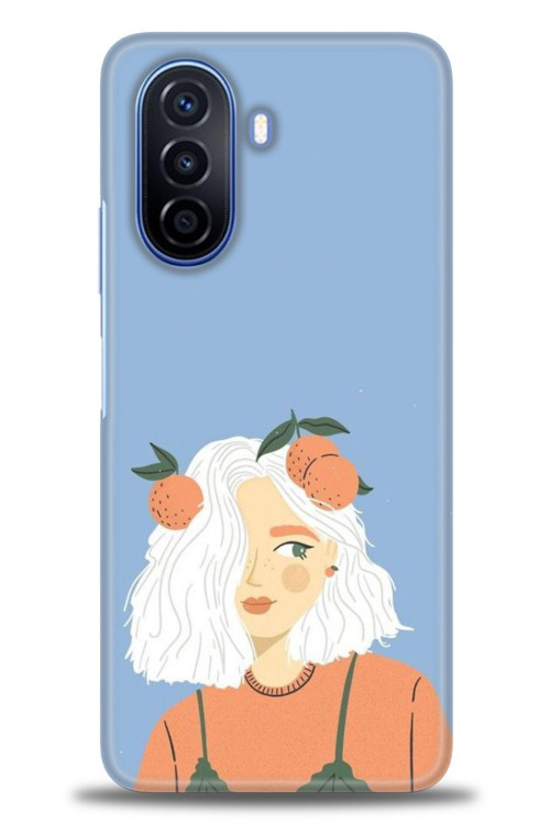 Tecno Pova Neo 2 Kılıf HD Baskılı Kılıf - Beyaz Saçlı Kız