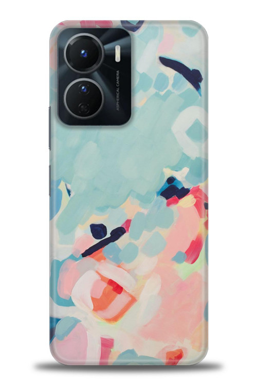 Vivo Y16 Kılıf HD Baskılı Kılıf - Mavi