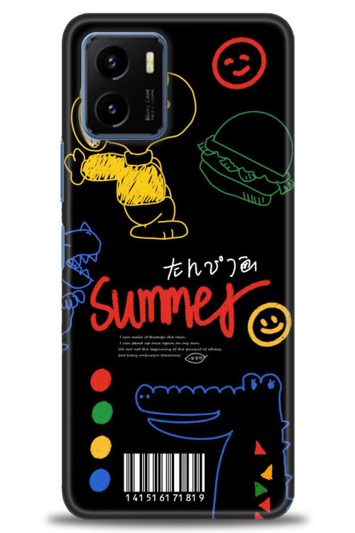 Vivo Y21 Kılıf HD Baskılı Kılıf - Summer