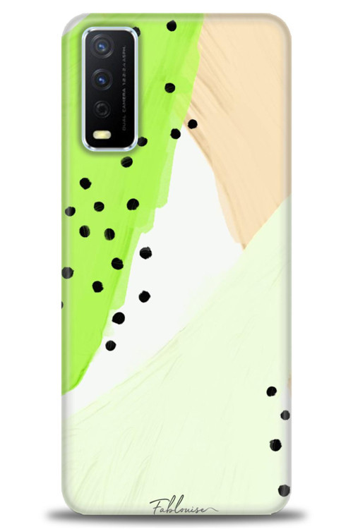 Vivo Y20S Kılıf HD Baskılı Kılıf - Fıstık Yeşili