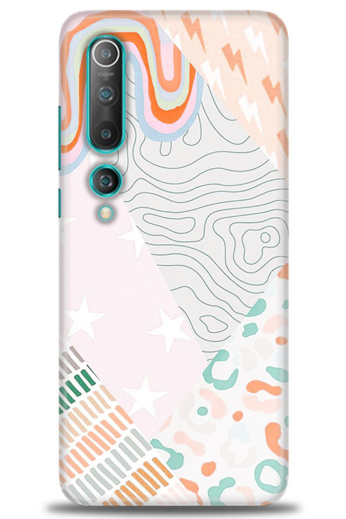 Xiaomi Mi 10 Kılıf HD Baskılı Kılıf - Çok Renkli