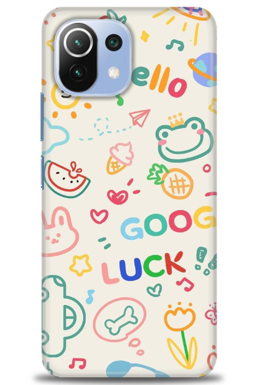 Xiaomi Mi 11 Lite Kılıf HD Baskılı Kılıf - Goog Luck