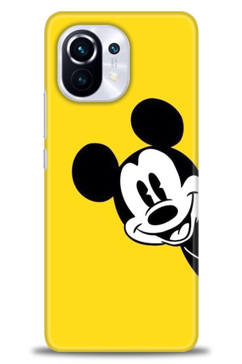 Xiaomi Mi 11 Kılıf HD Baskılı Kılıf - Sarı Mickey Mouse