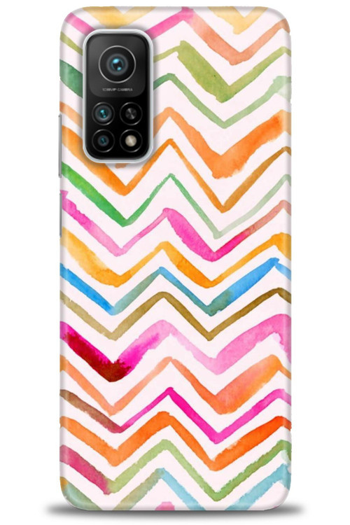 Xiaomi Mi 10T Kılıf HD Baskılı Kılıf - Zikzak