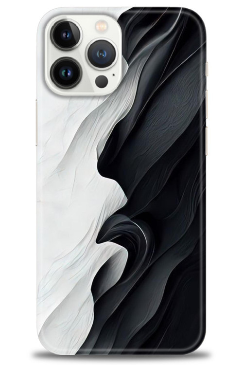 Tecno Spark 10 Kılıf HD Baskılı Kılıf - Black and White