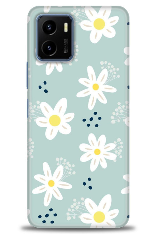 Vivo Y21S Kılıf HD Baskılı Kılıf - Papatyalar