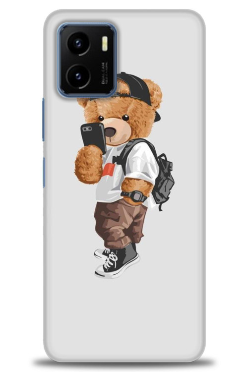 Vivo Y32 Kılıf HD Baskılı Kılıf - Teddy Bear Cool