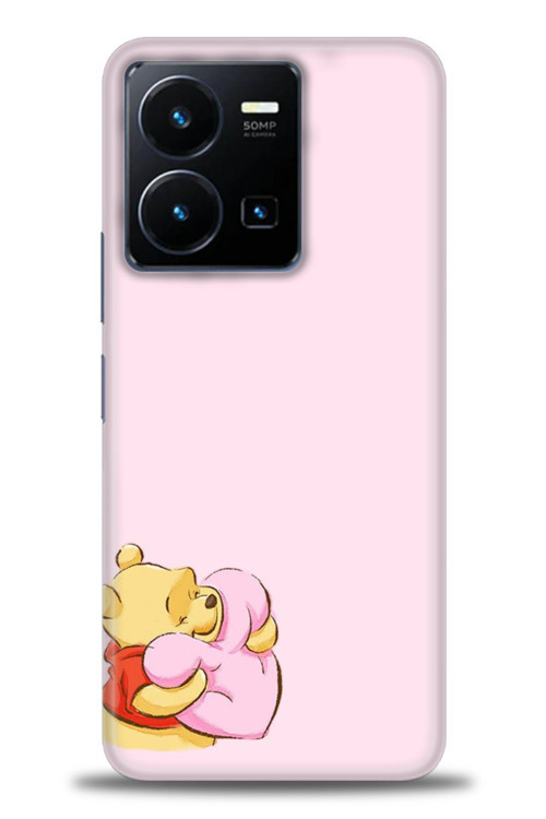 Tecno Spark Go 2023 Kılıf HD Baskılı Kılıf - Winnie the Pooh Kalpli