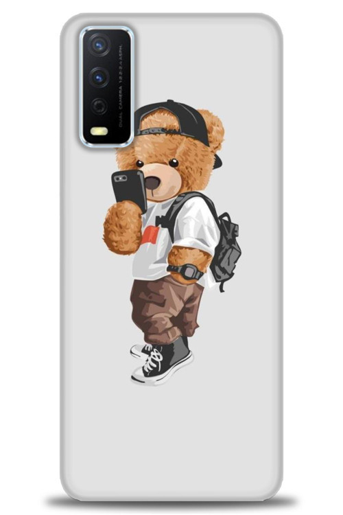 Vivo Y11S Kılıf HD Baskılı Kılıf - Teddy Bear Cool