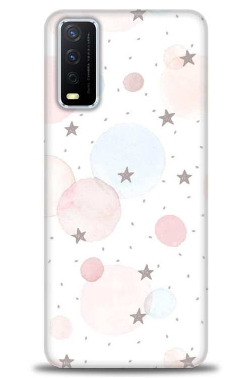 Vivo Y20S Kılıf HD Baskılı Kılıf - Yıldız Puantiye