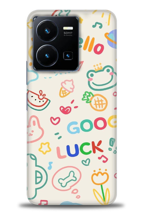 Vivo Y35 Kılıf HD Baskılı Kılıf - Goog Luck