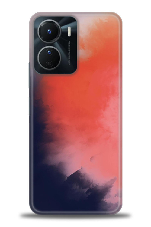 Tecno Spark 9 Pro Kılıf HD Baskılı Kılıf - Sisli Turuncu