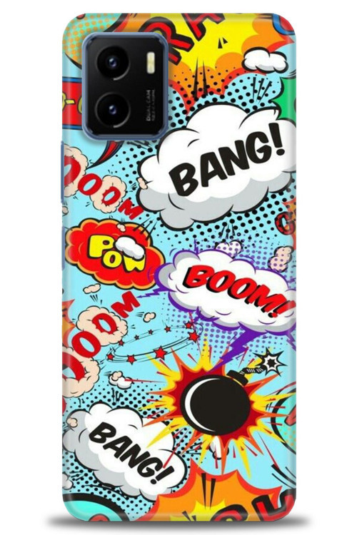 Vivo Y21 Kılıf HD Baskılı Kılıf - Bang Boom