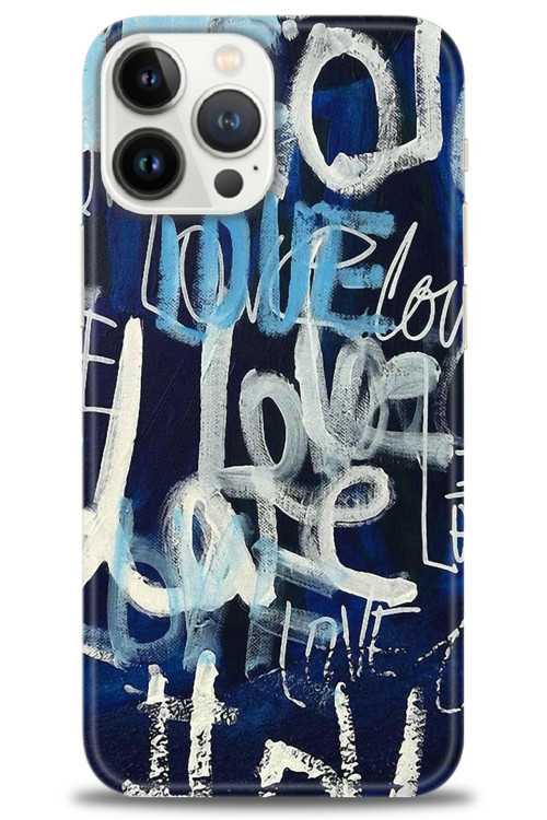 Tecno Spark 10 Kılıf HD Baskılı Kılıf - Love Mavi