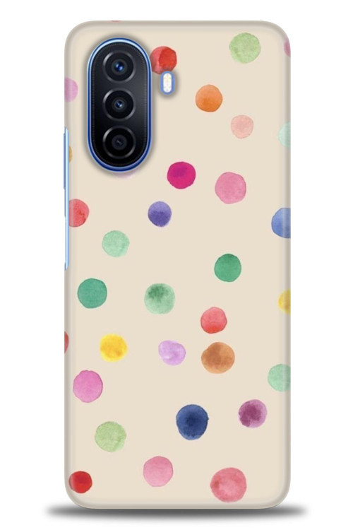 Tecno Spark 8C Kılıf HD Baskılı Kılıf - Renkli Puantiye